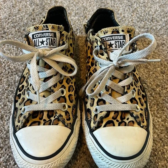 Cheetah print textured converse - Picture 9 of 11